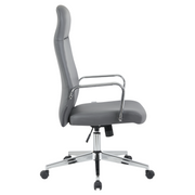 Flux Leather Office Chair Adjustable Height and Tilt with an Iron Frame