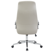 Flux Leather Office Chair Adjustable Height and Tilt with an Iron Frame