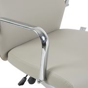 Flux Leather Office Chair Adjustable Height and Tilt with an Iron Frame