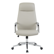 Flux Leather Office Chair Adjustable Height and Tilt with an Iron Frame