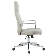 Flux Leather Office Chair Adjustable Height and Tilt with an Iron Frame
