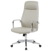Flux Leather Office Chair Adjustable Height and Tilt with an Iron Frame