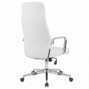 Flux Leather Office Chair Adjustable Height and Tilt with an Iron Frame
