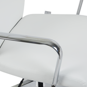 Flux Leather Office Chair Adjustable Height and Tilt with an Iron Frame