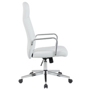 Flux Leather Office Chair Adjustable Height and Tilt with an Iron Frame
