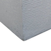 Flora Modern Rectangular Planter Pot in Fiberstone and Clay Weather Resistant Design in Grey - Elax Furniture