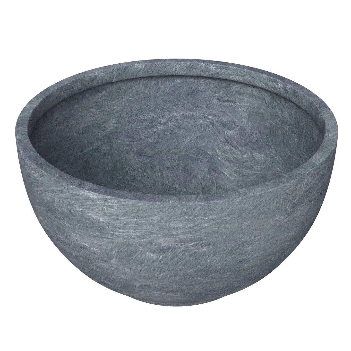 Grove Modern Fiberstone Round Planter Weather Resistant Design Plant Pot - Elax Furniture