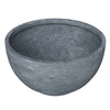 Grove Modern Fiberstone Round Planter Weather Resistant Design Plant Pot