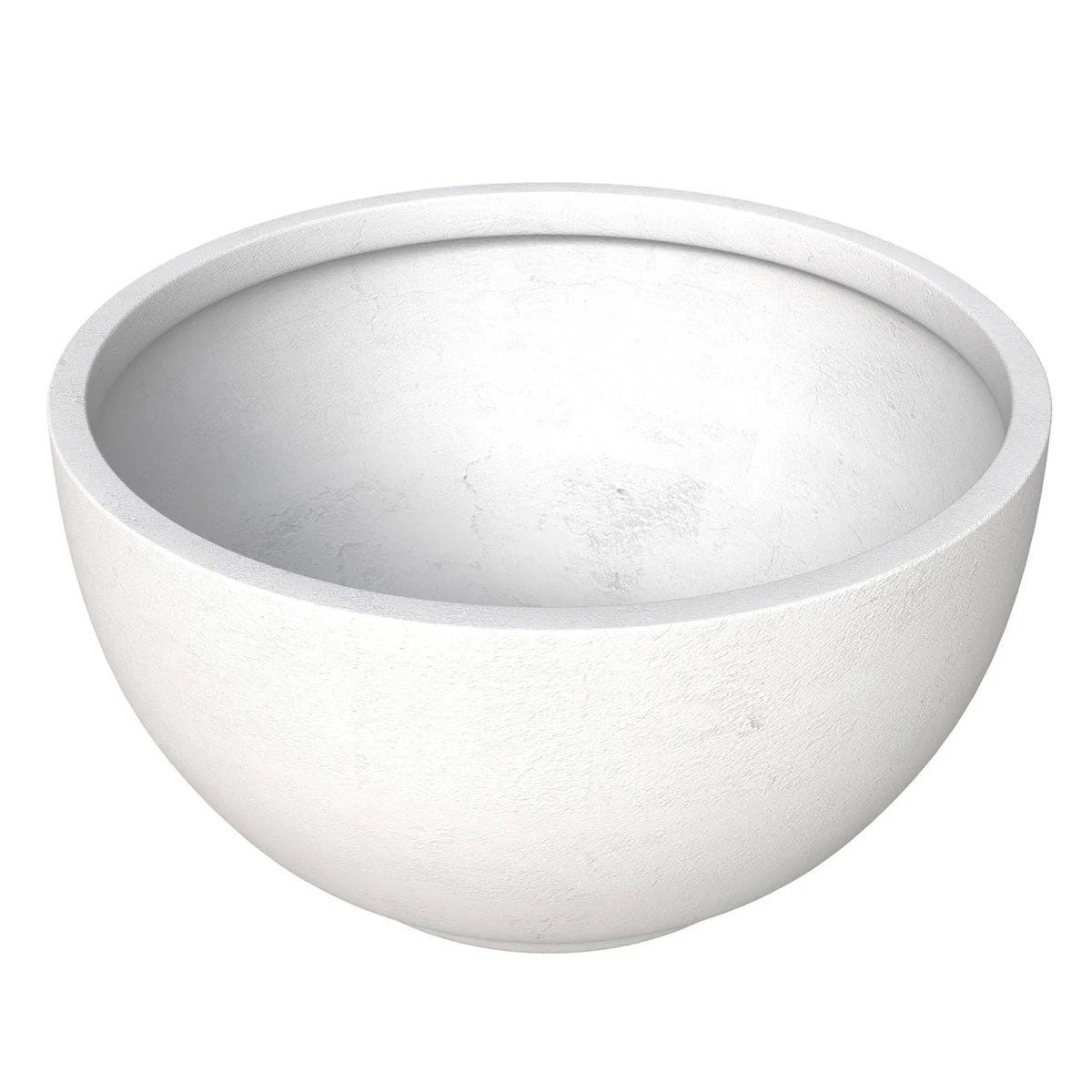 Grove Modern Fiberstone Round Planter Weather Resistant Design Plant Pot - Elax Furniture