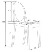Marion Modern Transparent Acrylic Dining Chair - Elax Furniture