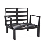 Hamilton 6-Piece Aluminum Patio Conversation Set With Cushions - Elax Furniture
