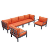 Hamilton 6-Piece Aluminum Patio Conversation Set With Cushions