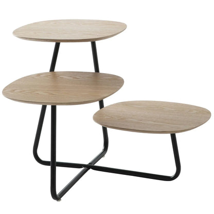 Hazelton Multi-Top End Tables with Manufactured Wood Top and Powder Coated Steel Frame - Elax Furniture