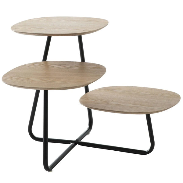 Hazelton Multi-Top End Tables with Manufactured Wood Top and Powder Coated Steel Frame - Elax Furniture