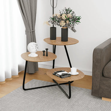 Hazelton Multi-Top End Tables with Manufactured Wood Top and Powder Coated Steel Frame - Elax Furniture
