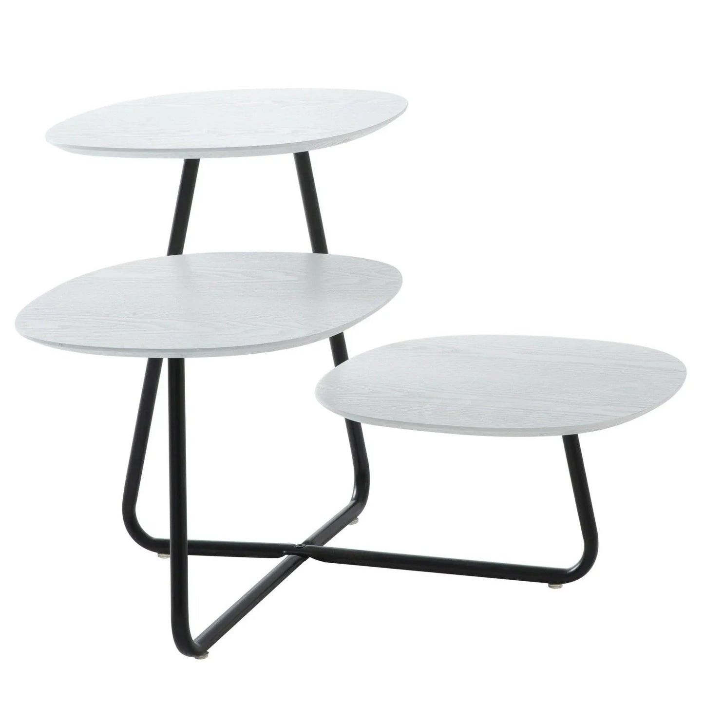 Hazelton Multi-Top End Tables with Manufactured Wood Top and Powder Coated Steel Frame - Elax Furniture