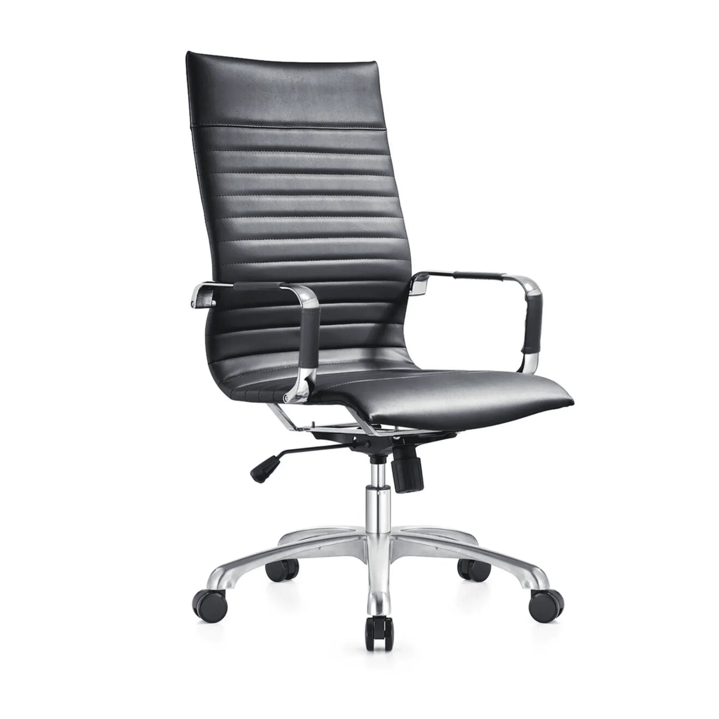 Harris Leather High-Back Adjustable Office Conference Chair with Armrests - Elax Furniture