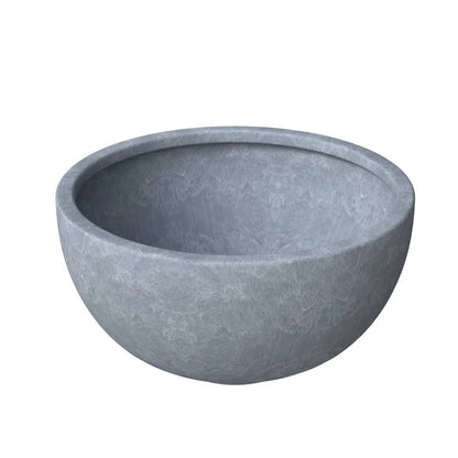 Iris Modern Round Planter Pot in Fiberstone and Clay Weather Resistant Design - Elax Furniture