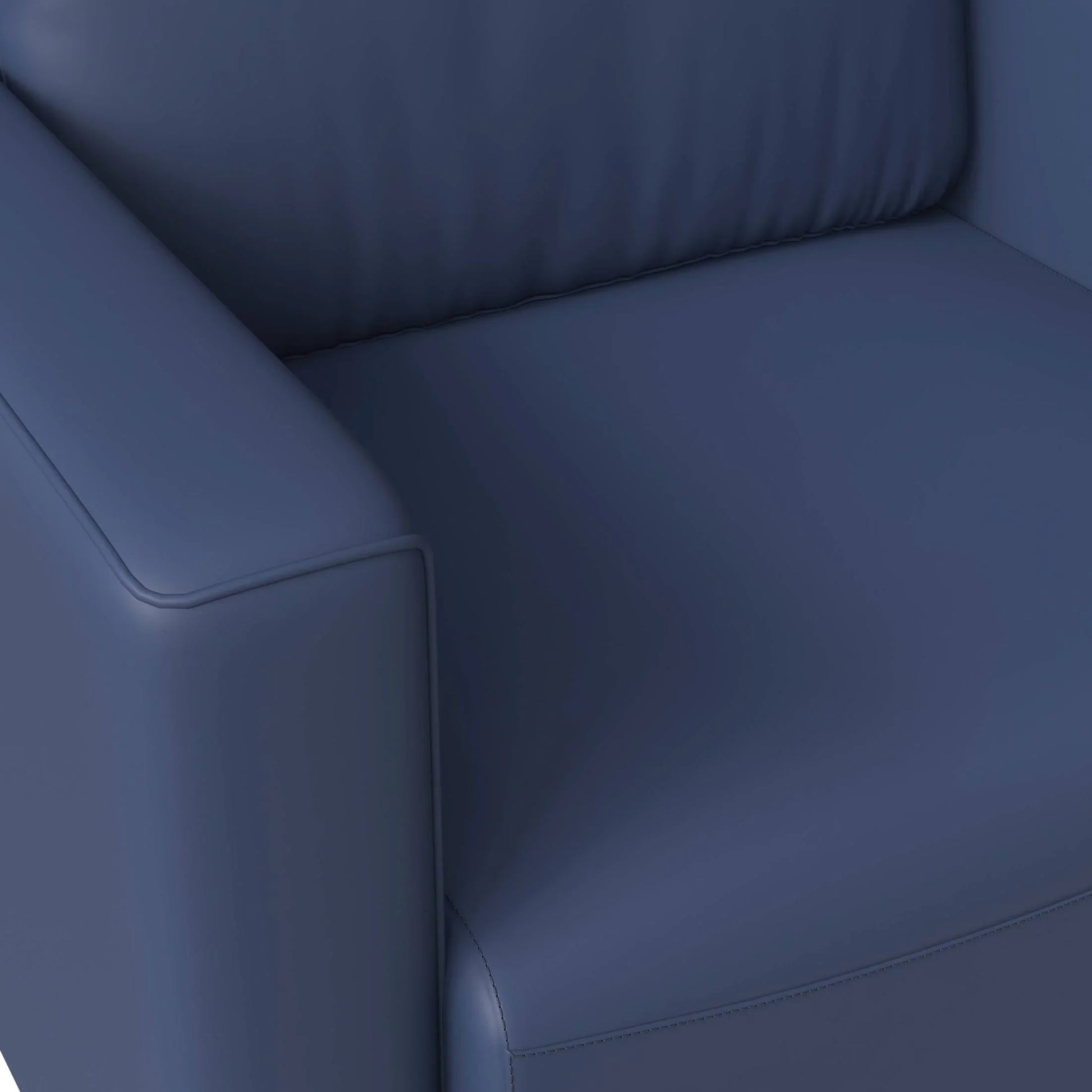 Inno Single-Seater Leather Sofa with Stainless Steel Legs and Removable Cushions - Elax Furniture