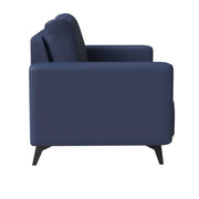 Inno Single-Seater Leather Sofa with Stainless Steel Legs and Removable Cushions - Elax Furniture