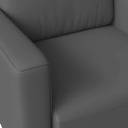 Inno Single-Seater Leather Sofa with Stainless Steel Legs and Removable Cushions - Elax Furniture