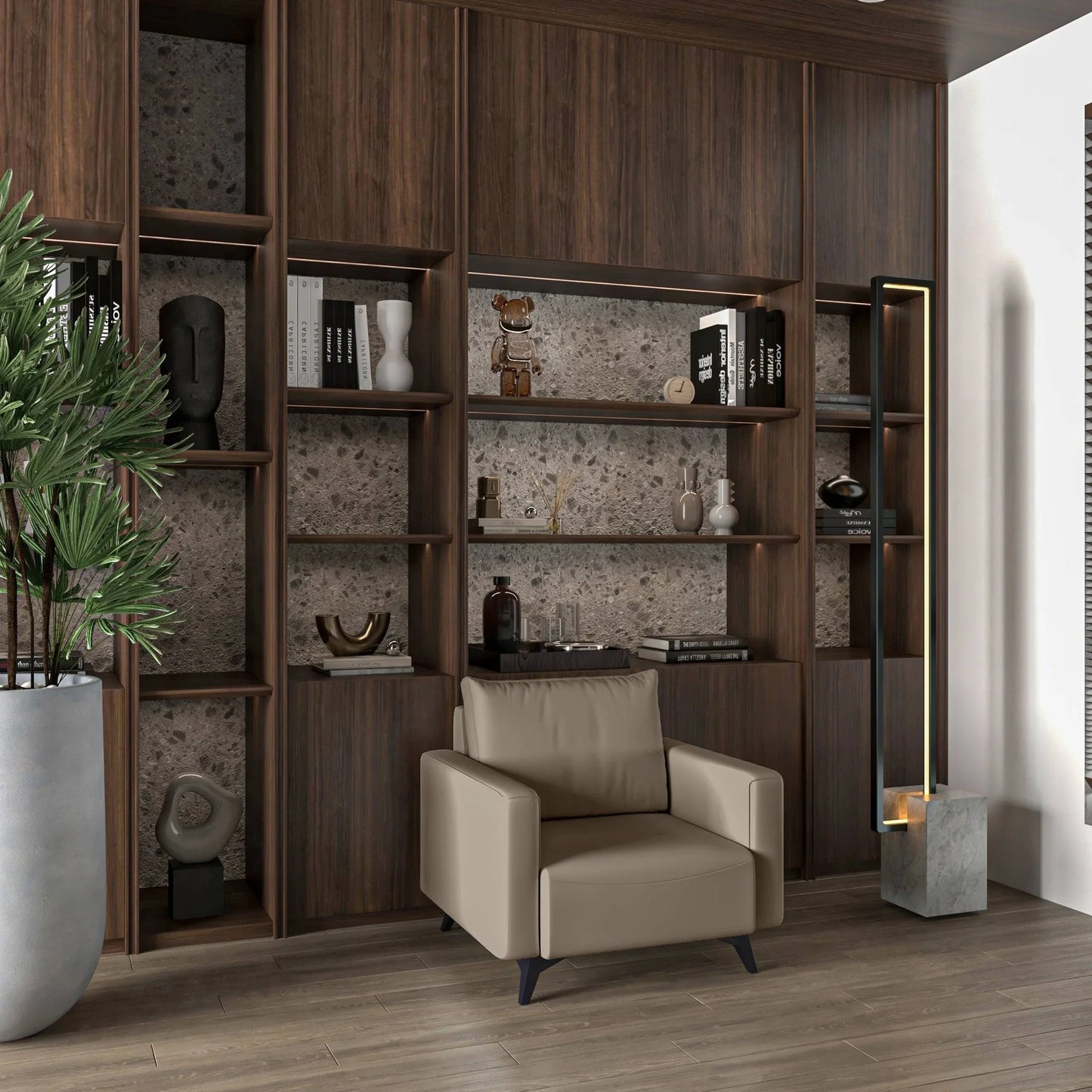 Inno Single-Seater Leather Sofa with Stainless Steel Legs and Removable Cushions - Elax Furniture