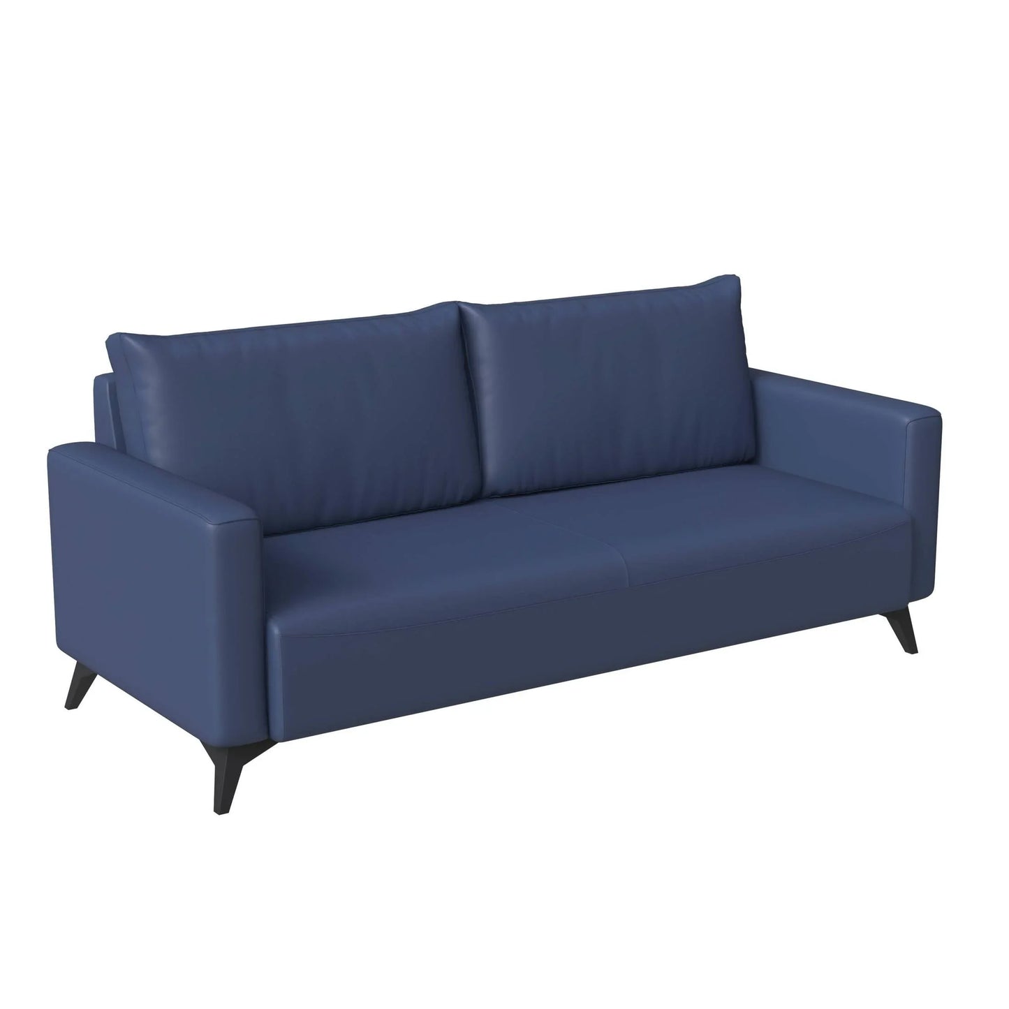 Inno 3-Seater Leather Wide Sofa with Stainless Steel Legs and Removable Cushions - Elax Furniture