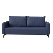 Inno 3-Seater Leather Wide Sofa with Stainless Steel Legs and Removable Cushions - Elax Furniture