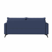 Inno 3-Seater Leather Wide Sofa with Stainless Steel Legs and Removable Cushions - Elax Furniture