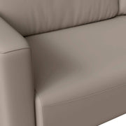 Inno 3-Seater Leather Wide Sofa with Stainless Steel Legs and Removable Cushions - Elax Furniture