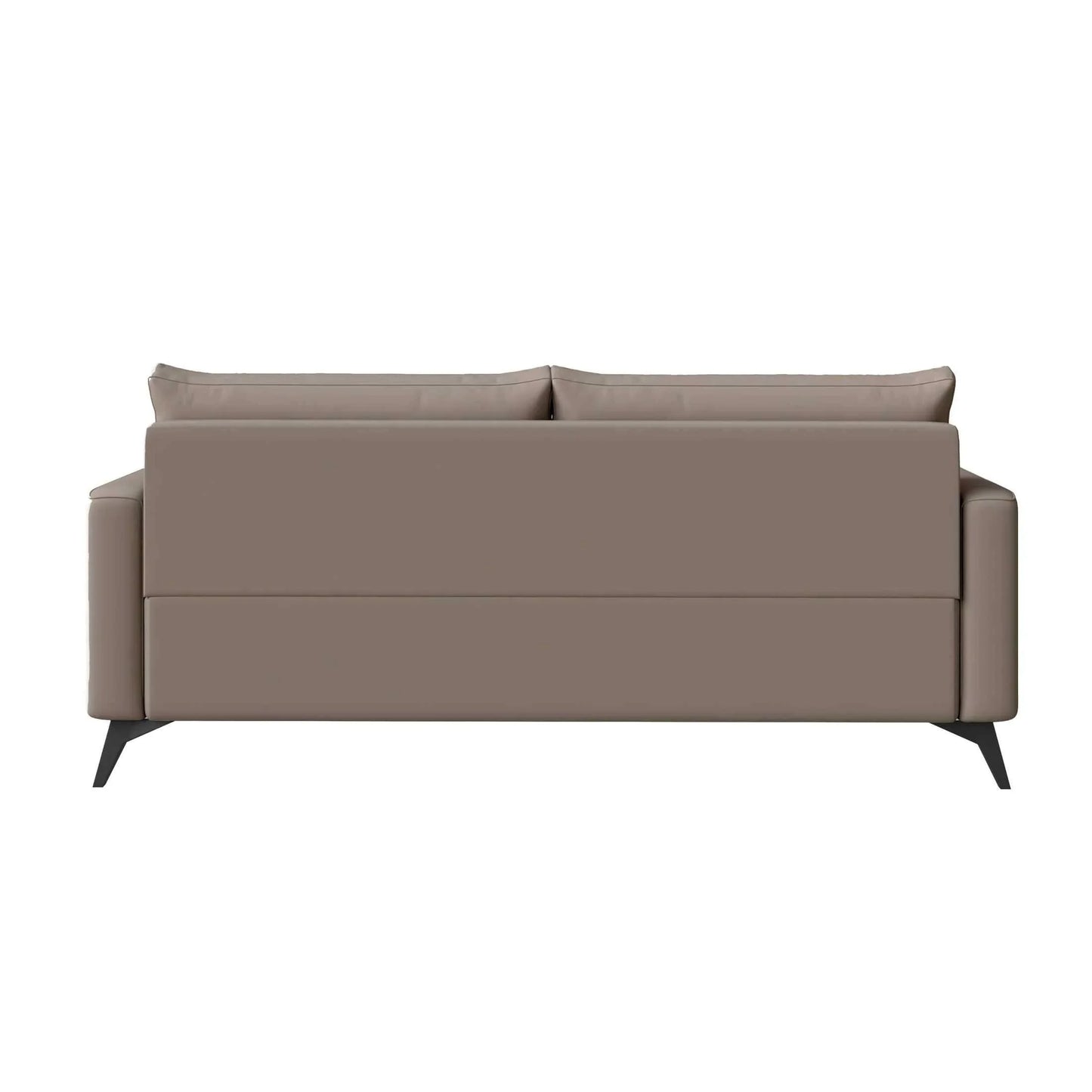 Inno 3-Seater Leather Wide Sofa with Stainless Steel Legs and Removable Cushions - Elax Furniture