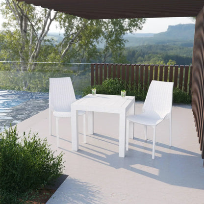 Kent Patio Outdoor Dining Chair Weave Design in Polypropylene - Elax Furniture