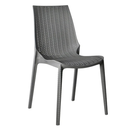 Kent Patio Outdoor Dining Chair Weave Design in Polypropylene - Elax Furniture