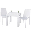 Kent Mid-Century Modern Weave Design 3-Piece Outdoor Patio Dining Set
