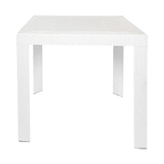 Kent Mid-Century Modern Weave Design 5-Piece Outdoor Patio Dining Set - Elax Furniture
