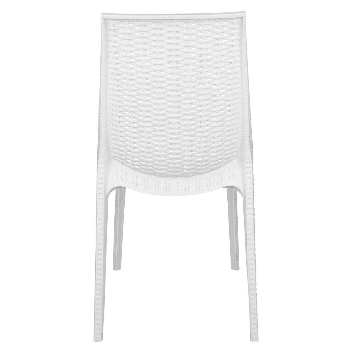 Kent Mid-Century Modern Weave Design 5-Piece Outdoor Patio Dining Set - Elax Furniture