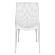 Kent Mid-Century Modern Weave Design 3-Piece Outdoor Patio Dining Set - Elax Furniture