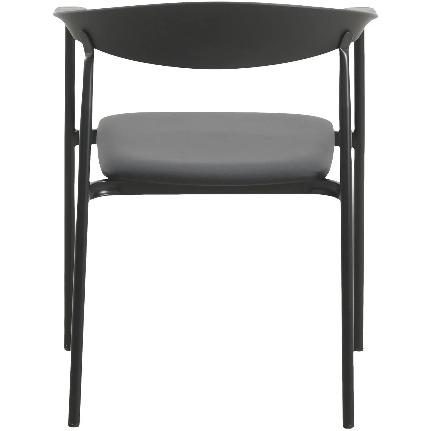 Kora Dining Chair Upholstered in Leather with Stainless Steel Frame and Legs - Elax Furniture