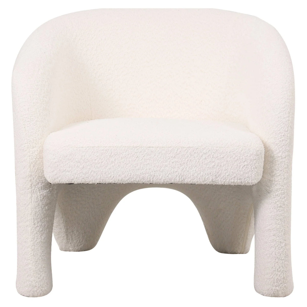 Lylo Accent Arm Chair Upholstered in Boucle/Velvet with Barrel Back Design - Elax Furniture