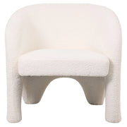 Lylo Accent Arm Chair Upholstered in Boucle/Velvet with Barrel Back Design - Elax Furniture
