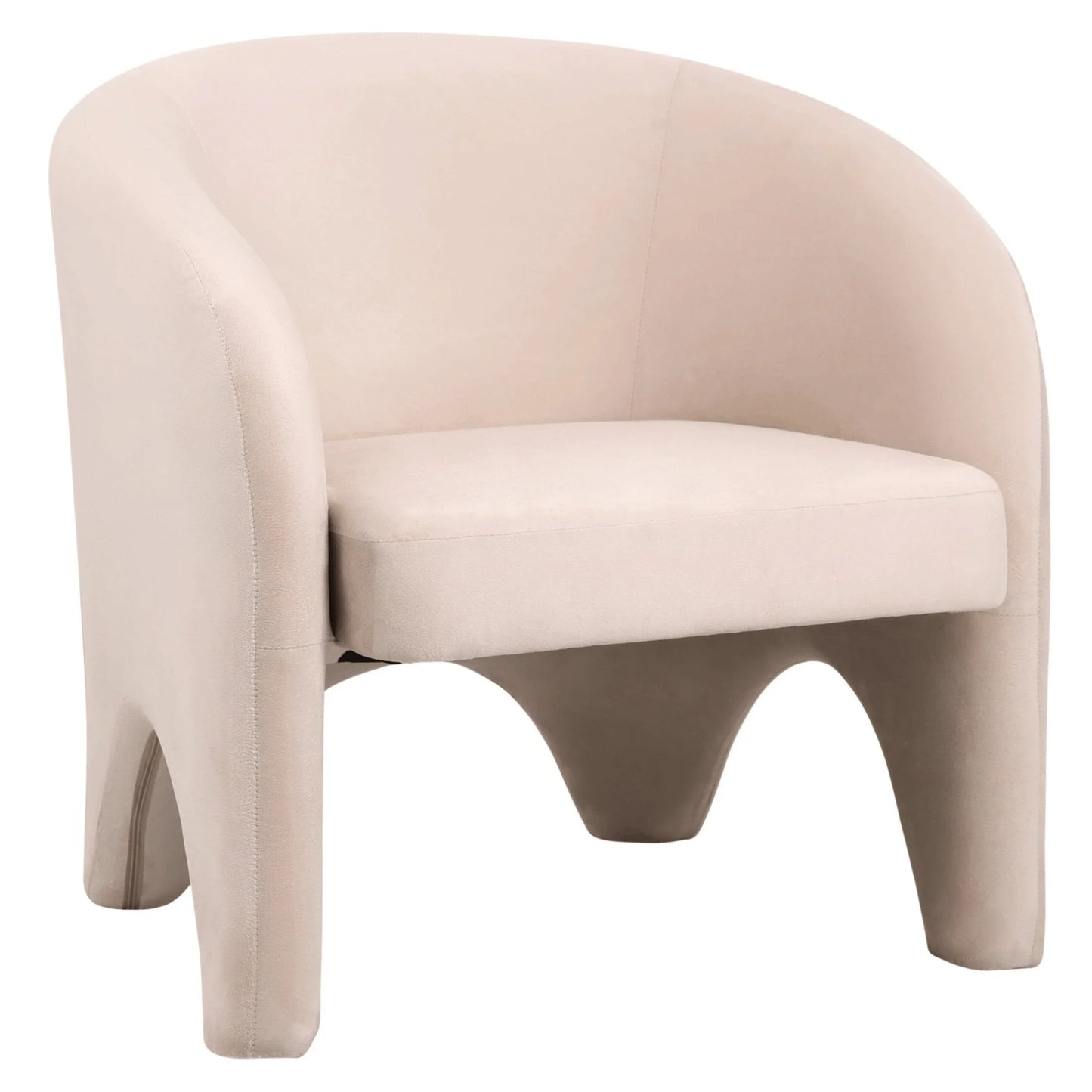 Lylo Accent Arm Chair Upholstered in Boucle/Velvet with Barrel Back Design - Elax Furniture