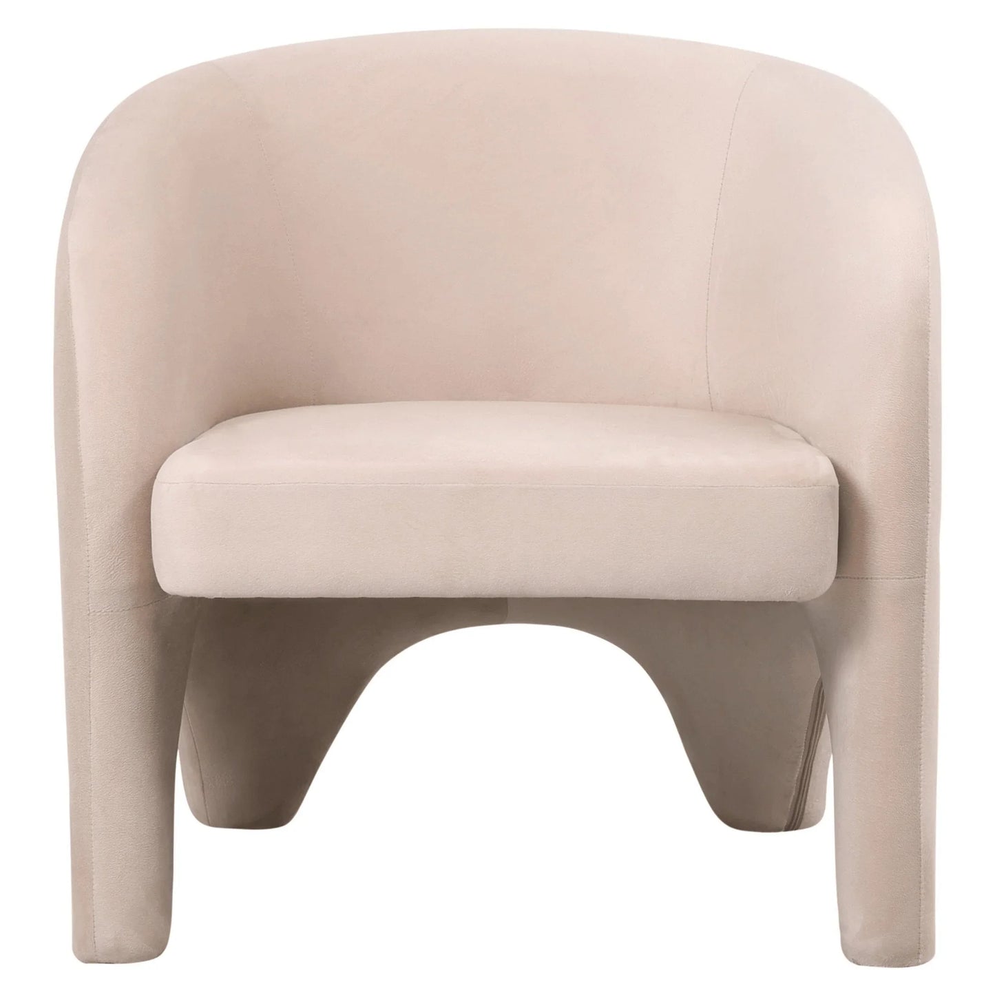 Lylo Accent Arm Chair Upholstered in Boucle/Velvet with Barrel Back Design - Elax Furniture