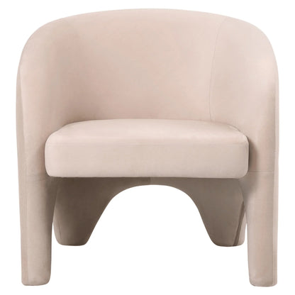 Lylo Accent Arm Chair Upholstered in Boucle/Velvet with Barrel Back Design - Elax Furniture