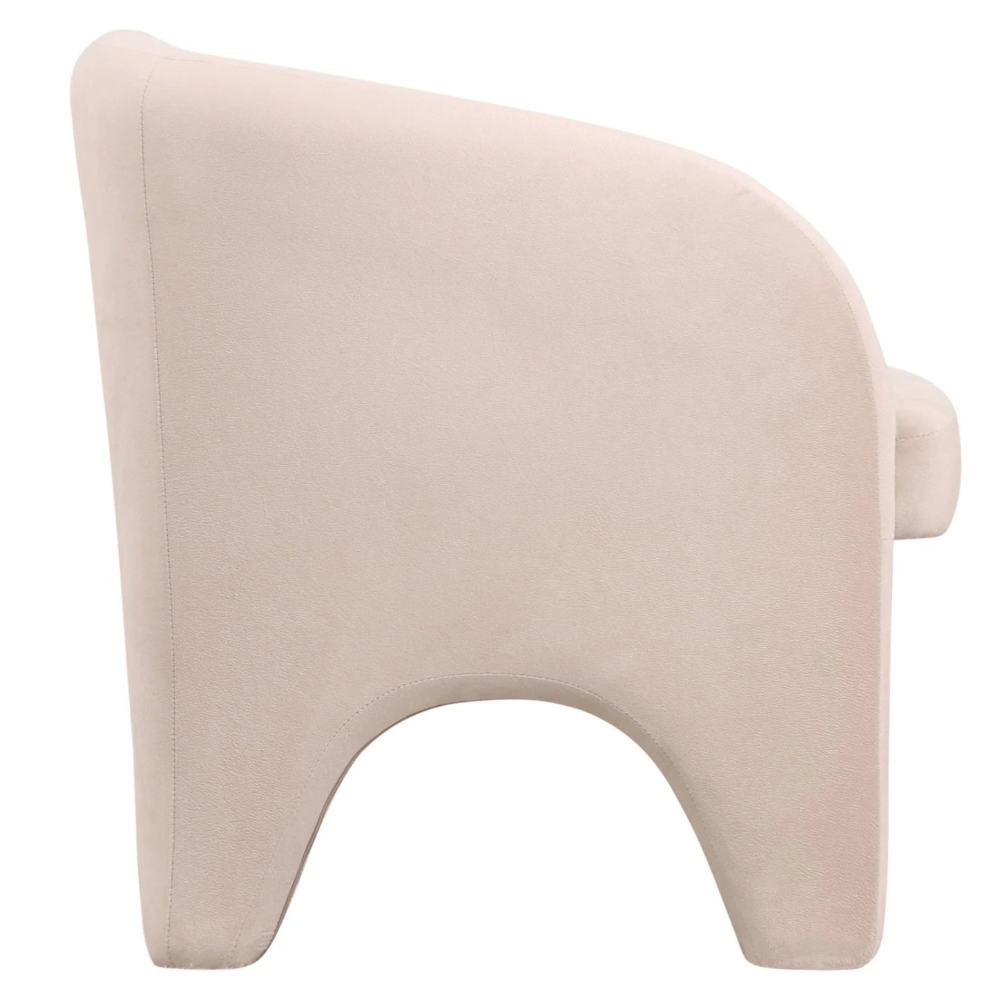 Lylo Accent Arm Chair Upholstered in Boucle/Velvet with Barrel Back Design - Elax Furniture