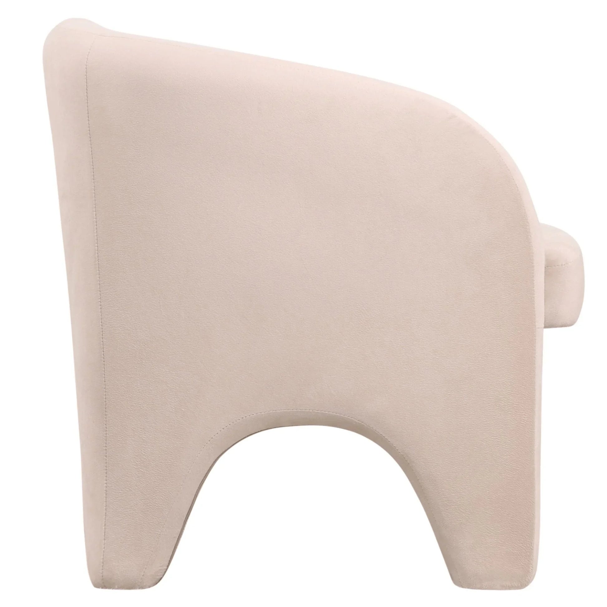 Lylo Accent Arm Chair Upholstered in Boucle/Velvet with Barrel Back Design - Elax Furniture