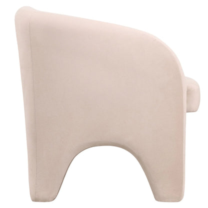 Lylo Accent Arm Chair Upholstered in Boucle/Velvet with Barrel Back Design - Elax Furniture