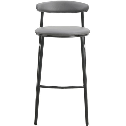 Lume Series Modern Bar Stool Upholstered in Leather for Dining Room and Kitchen - Elax Furniture