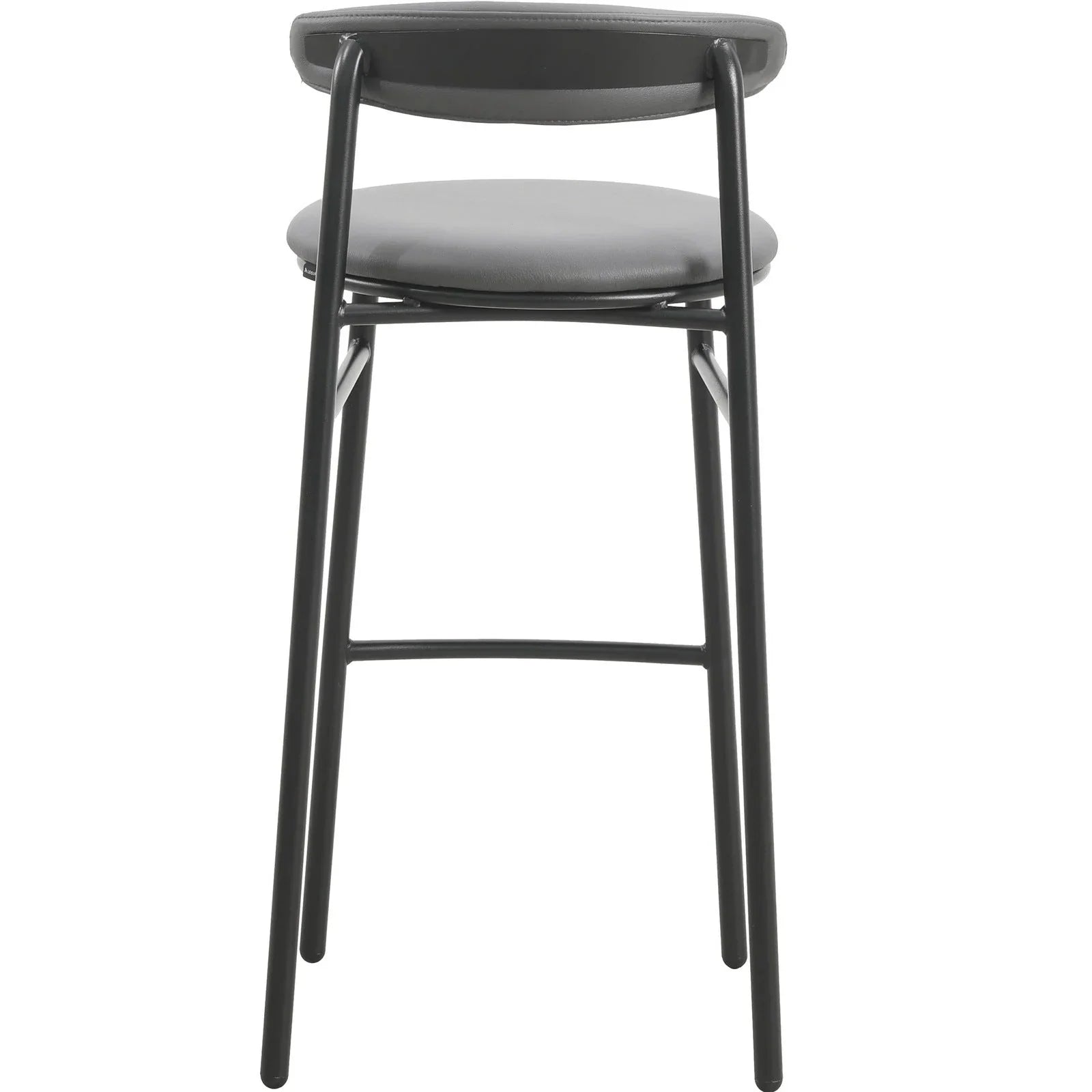 Lume Series Modern Bar Stool Upholstered in Leather for Dining Room and Kitchen - Elax Furniture