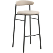 Lume Series Modern Bar Stool Upholstered in Leather for Dining Room and Kitchen - Elax Furniture