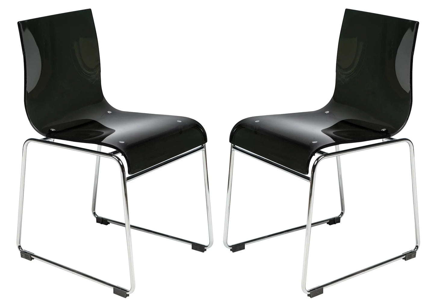 Lima Modern Acrylic Chair Set of 2 - Elax Furniture